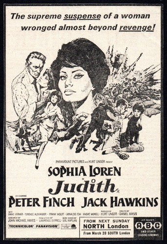 Judith 1966 newspaper cinema - judith,