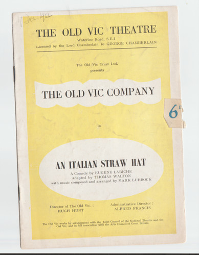 Italian straw hat old vic - italian,