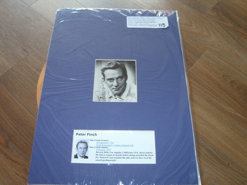 Original peter finch signed - original,